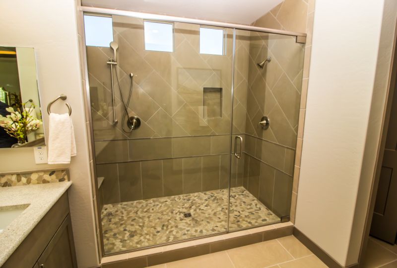 Minimalist Shower with Matte Fixtures